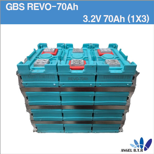 [중고] 인산철배터리  GBS-LFMP70Ah  3.2V 70Ah LIFEPO4 Battery for Electric 배터리 한묶음( 1X3 ) 인산철 70A