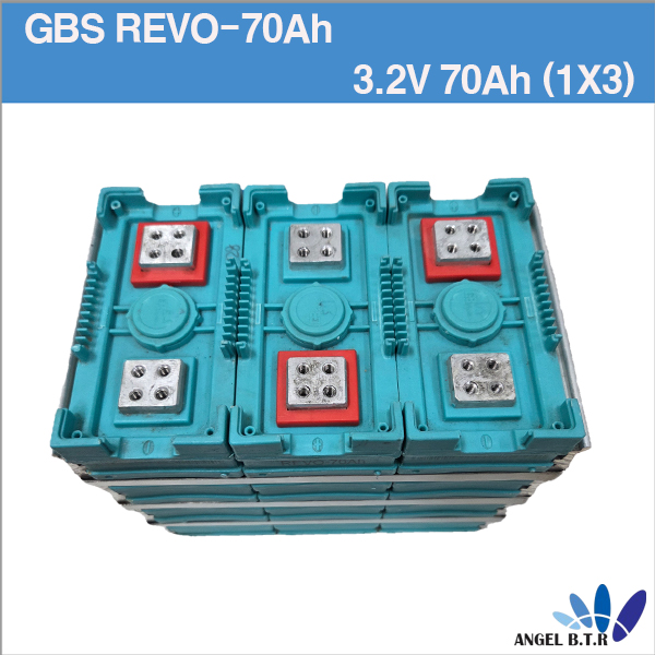 [중고] 인산철배터리  GBS-LFMP70Ah  3.2V 70Ah LIFEPO4 Battery for Electric 배터리 한묶음( 1X3 ) 인산철 70A